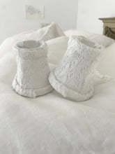Load image into Gallery viewer, Handmade cotswold lace chandelier shade pair