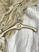 Load image into Gallery viewer, Vintage wood Florentine monogram H hanger