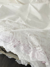 Load image into Gallery viewer, Stunning small version white silk French lace tablecloth
