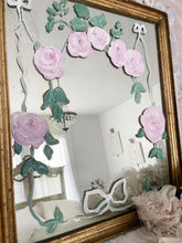 Load image into Gallery viewer, Antique hand painted mirror