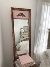 Load image into Gallery viewer, Vintage tall wood bow trumeau mirror