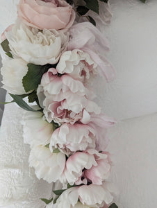 Huge xl handmade faux floral garland