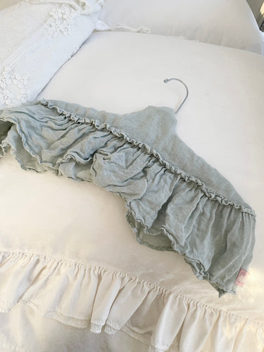 Handmade linen gauze hanger cover