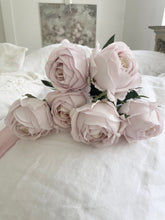 Load image into Gallery viewer, Hand overdyed Garden rose faux flower bouquet
