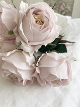 Load image into Gallery viewer, Hand overdyed Garden rose faux flower bouquet