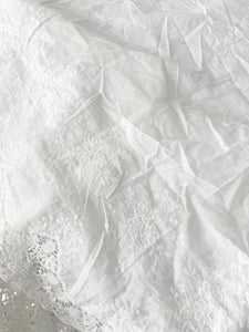 Handmade batiste lace tablecloth