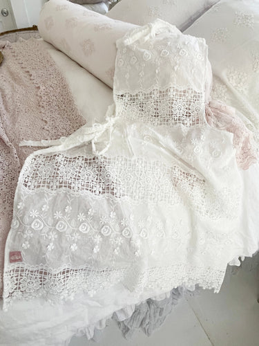 Handmade lace apron