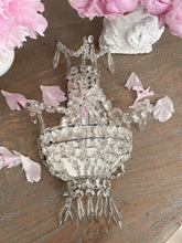 Load image into Gallery viewer, Antique rare crystal mirrored sconce