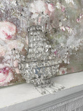 Load image into Gallery viewer, Antique rare crystal mirrored sconce