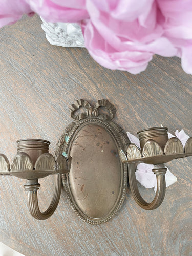 Antique French bow sconce