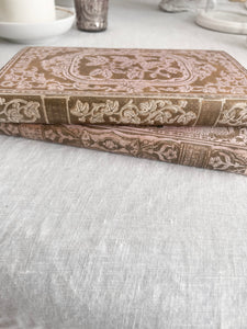 Antique French pink hardcover book set