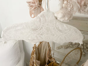 1 LEFT Wedding lace handmade hanger cover
